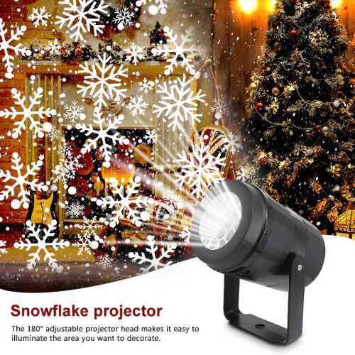 Ranpo Indoor Snowflake LED Projector Lights Christmas Snowfall Light Xmas Decoration