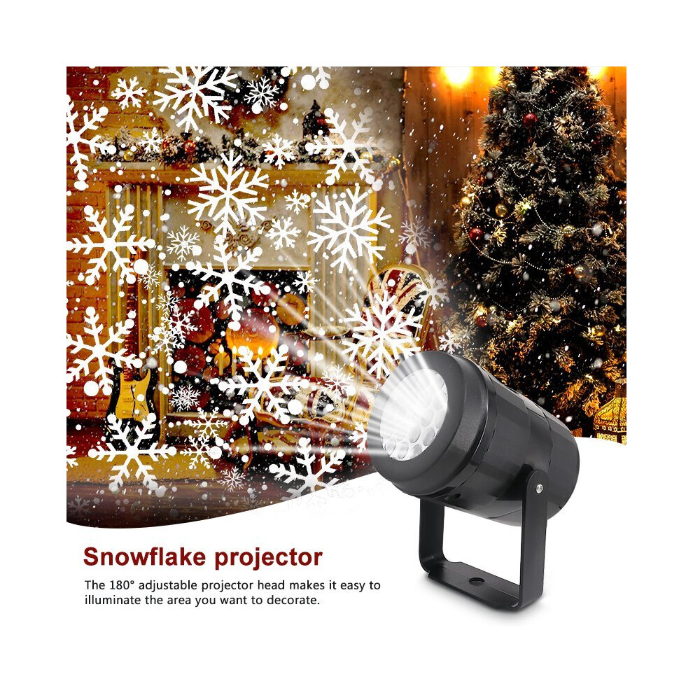 Indoor Snowflake LED Projector Lights Christmas Snowfall Light Xmas Decoration