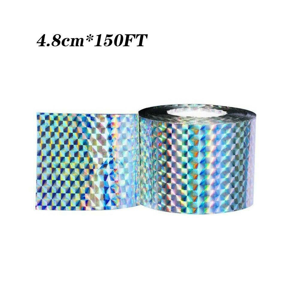 (4.8cm*150FT) Bird Repellent Laser Reflect Tape Deterrent Scare Double-sided Tape Tapes Garden-image-OPC-P6GYTZB-NEW