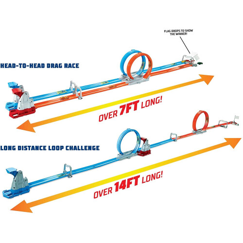 Hot Wheels Hot Wheels Double Loop Dash with 2 Cars 1