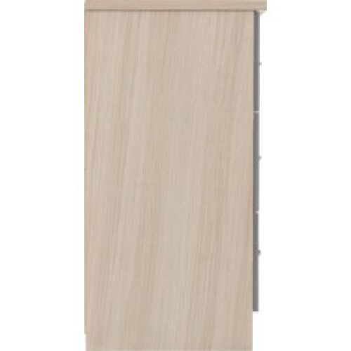 Seconique Nevada 6 Drawer Chest Grey Gloss/Light Oak Effect Veneer 2