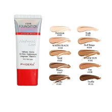 AQUAPURITY PHOERA Base de Maquillaje Cubriente Impermeable Larga Duración Sin Aceite para Piel Grasa