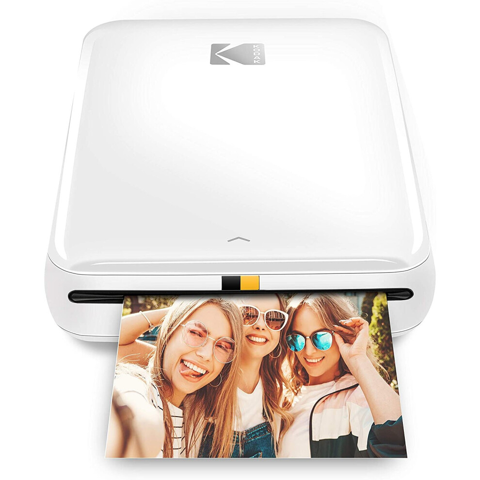 Kodak Step Wireless Mobile Photo Mini Printer White Compatible w/ iOS Android, NFC Bluetooth Devices