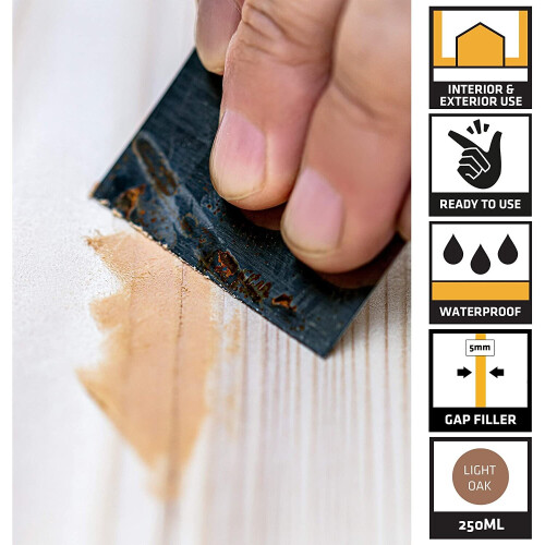 Everbuild Multi-Purpose Wood Filler Light Oak 250 ml 1