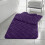 (Plum ) Memory Foam Block Bath Mat Set Non Slip Bath Mat 1