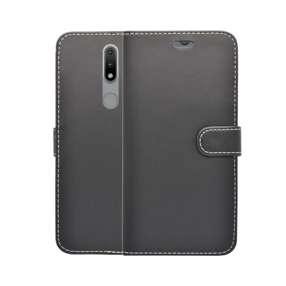 (Black) For Nokia 2.4 Wallet Flip Pu Leather Pouch Case Cover Black 304063167282
