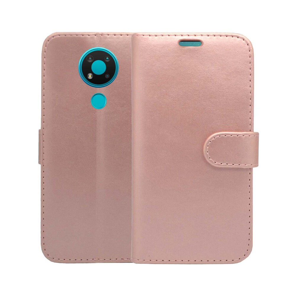 (Rose ) For Nokia 3.4 Wallet Flip Pu Leather Pouch Case Cover Gold 304063167312