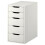 ALEX Drawer unit, white 36x70 cm 1
