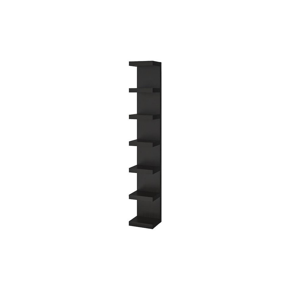 LACK Wall shelf unit, black-brown30x190 cm