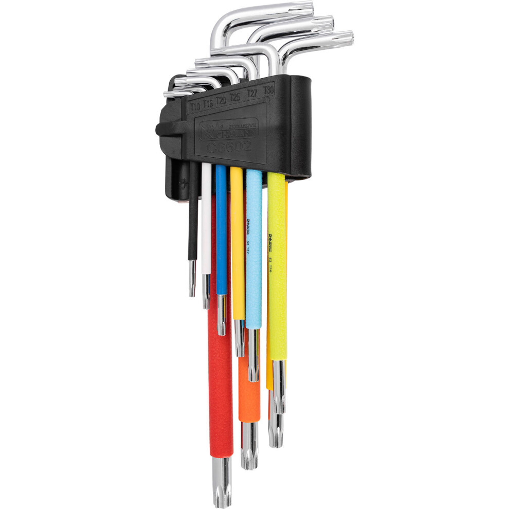 Richmann Torx Tamperproof Security Long Arms Allen Key Set 9Pcs, S2 Steel (C6602 5906741666022
