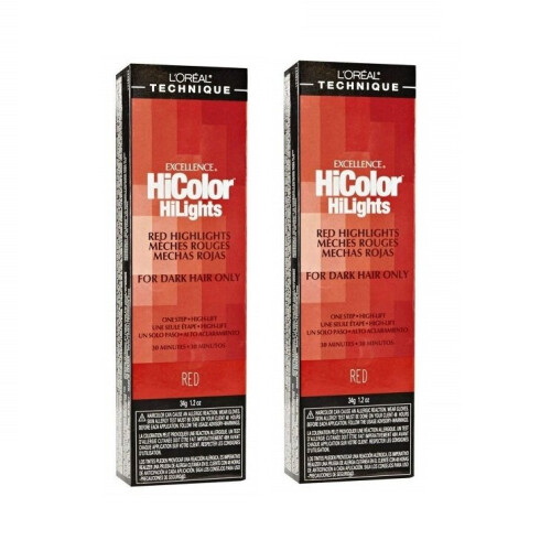 L’Oréal Paris (Red - 2pcs) L'Oreal HiColor Copper HiLights For Dark Hair