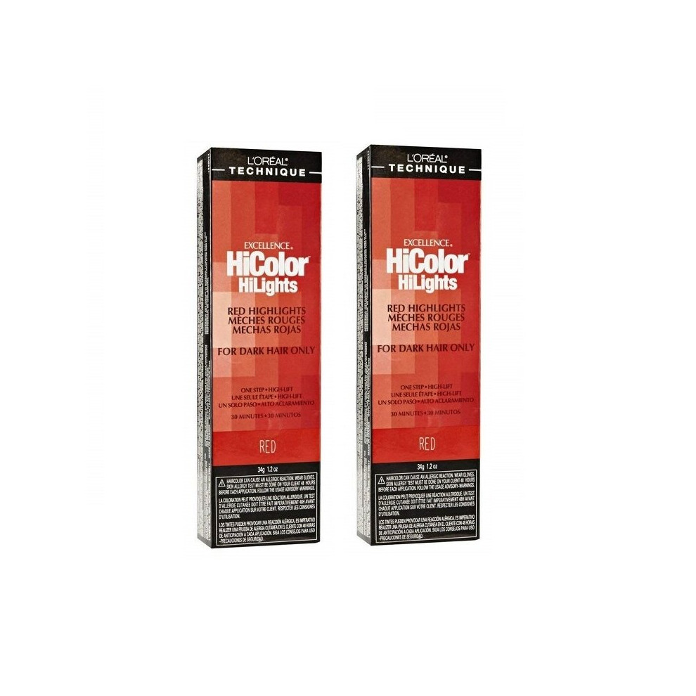 (Red - 2pcs) L'Oreal HiColor Copper HiLights For Dark Hair