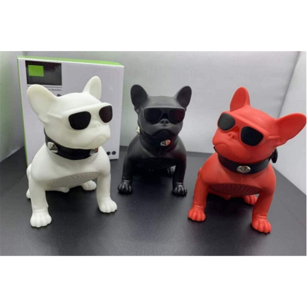 (Red) Bulldog Bluetooth Speaker,Cool Bluetooth Speaker