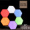 Ranpo Modular LED Touch Wall Lamp Hexagonal Magnetic Quantum Sensitive Night Light 2