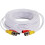 (1 Meter, White) Viewi BNC Video Power Cable For CCTV Camera DVR Security System 10