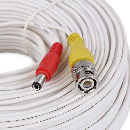 (1 Meter, White) Viewi BNC Video Power Cable For CCTV Camera DVR Security System 2