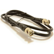 (1 Meter, Black) Viewi BNC to BNC CCTV Video Cable Lead Male to Male Plug Camera DVR Kit