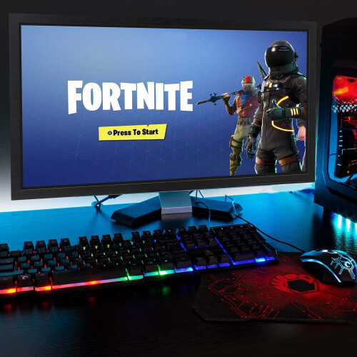 Gaming Keyboard and Mouse and Mouse pad and Gaming Headset, Wired LED 1