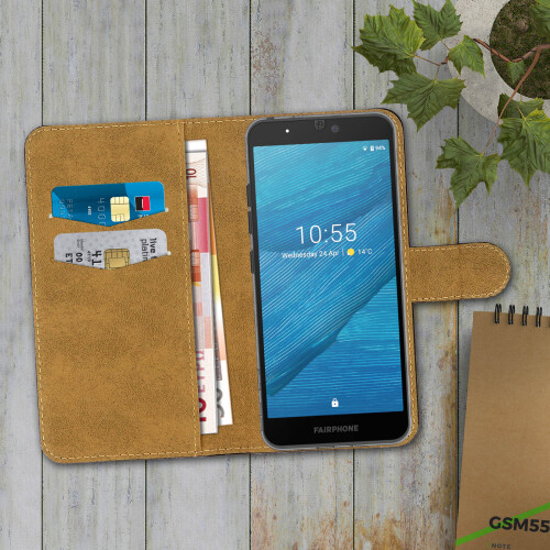 Avizar Capa Fairphone 3/3 Plus Aba Carteira Integrada Função de Suporte Vídeo 2