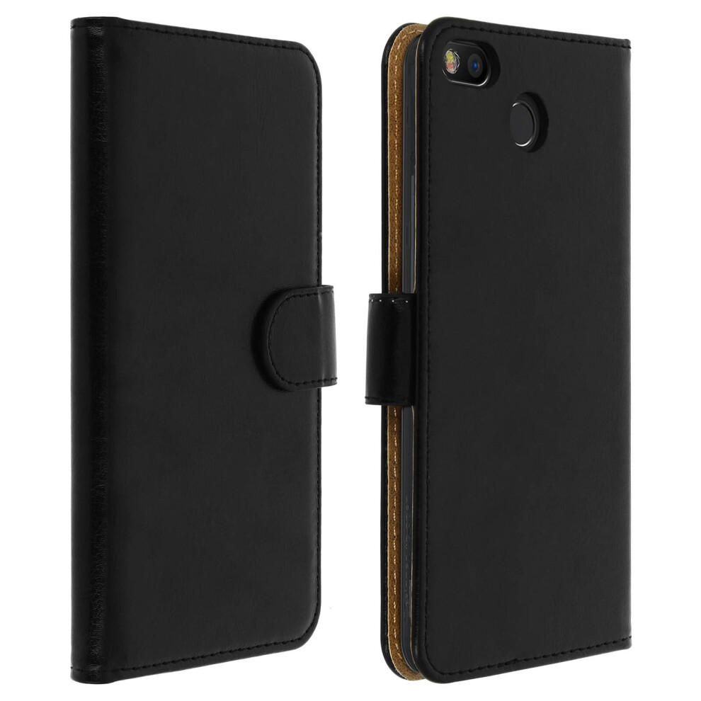 Folio Case with Card Slots for Fairphone 3 Adhesive fixing Magnetic tab-Black