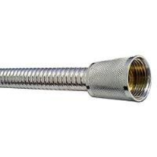 1.5mtr  8mm Standard Shower Hose Metal Chrome 1