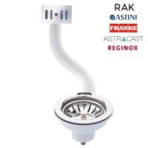 Alliance Kitchen Basket Strainer Waste & Metal Square Overflow