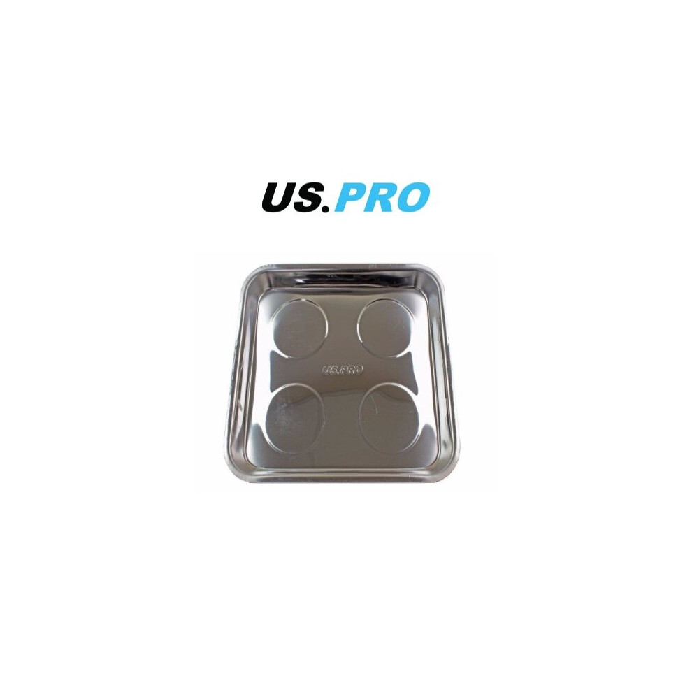 Us Pro Jumbo Magnetic Stainless Steel Parts Tray 10.5 X 11.5" 6784