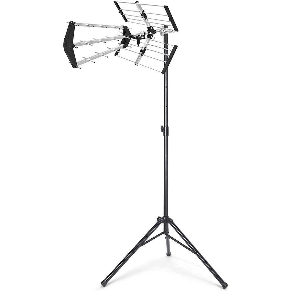 (48 Tri Stand KIT) Viewi Freeview HD Digital TV Loft/Outdoor Aerial Kit with Steel Portable Tripod for Camping, Carvan or holiday home