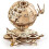UGEARS Globe Mechanical Wooden Model Kit 70128 1
