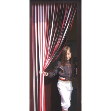 (Red & White) Slat Type Door Curtain,Bug Blind,Fly Blind,Strip Blind