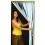 (Sky Blue & White) Slat Type Door Curtain,Bug Blind,Fly Blind,Strip Blind 1