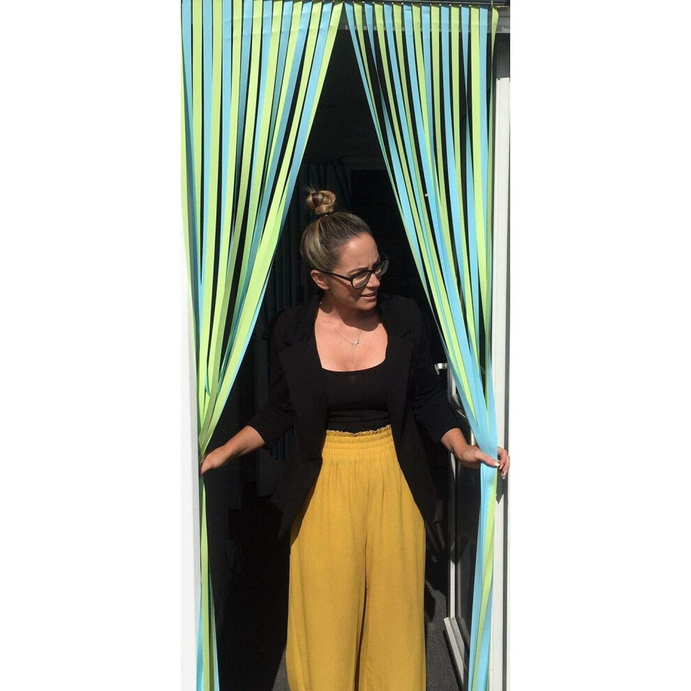 Holland Plastics Original Brand (Mint Fresh) Slat Type Door Curtain,Bug Blind,Fly Blind,Strip Blind