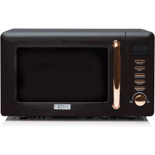 Haden Salcombe 800W Black & Copper Microwave 20L 2 Year Guarantee