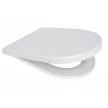 (White) Middle D Shape Toilet Seat Soft Close Quick Release  360 x 449mm