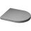 EUROSHOWERS (Grey) Middle D Shape Toilet Seat Soft Close Quick Release  360 x 449mm 2