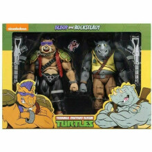 NECA Teenage Mutant Ninja Turtles Bebop & Rocksteady 2 Pack Figure Set