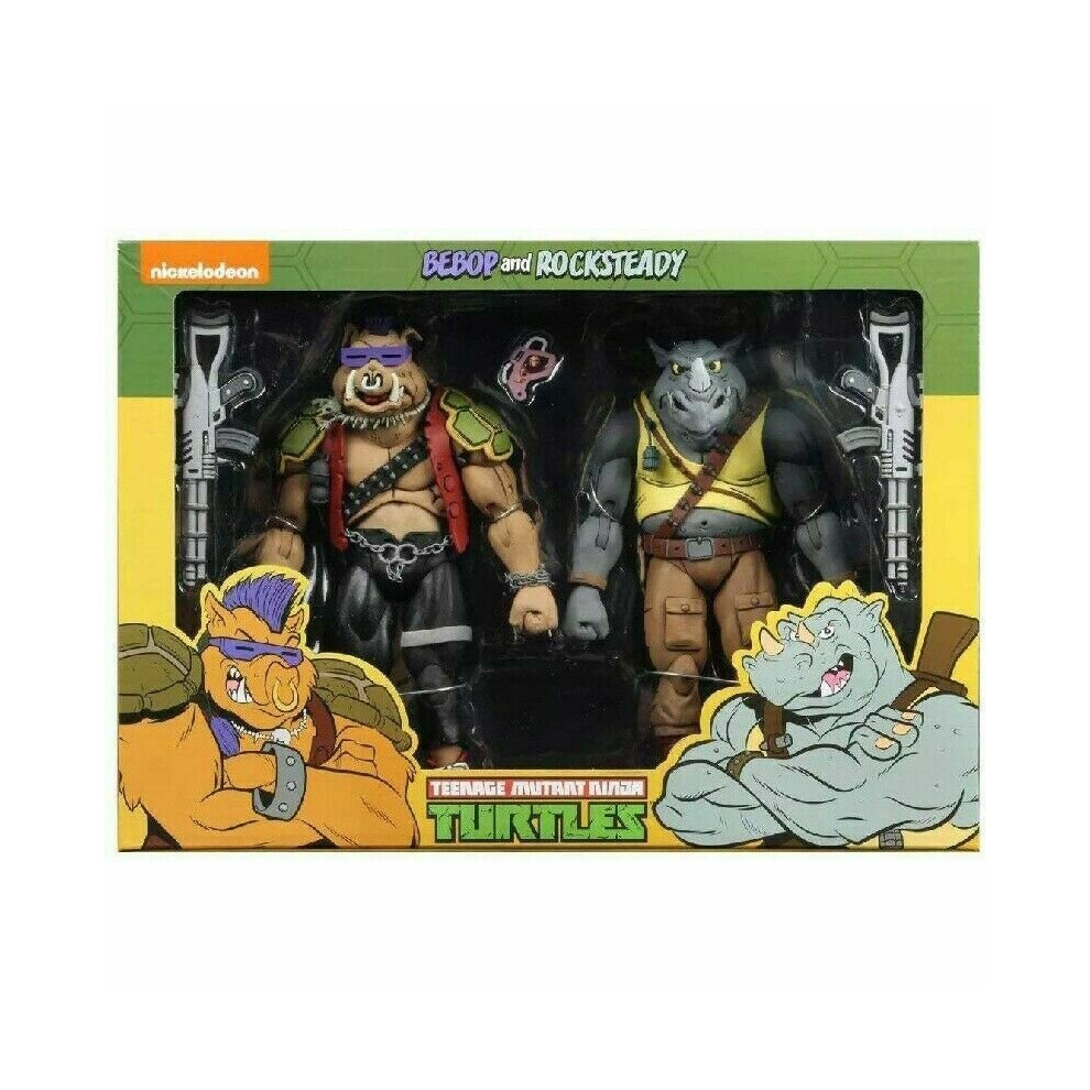 Neca Teenage Mutant Ninja Turtles Bebop & Rocksteady 2 Pack Figure Set