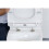 EUROSHOWERS (White) Middle D Shape Toilet Seat Soft Close Quick Release  360 x 449mm 7