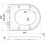 EUROSHOWERS (White) Middle D Shape Toilet Seat Soft Close Quick Release  360 x 449mm 3