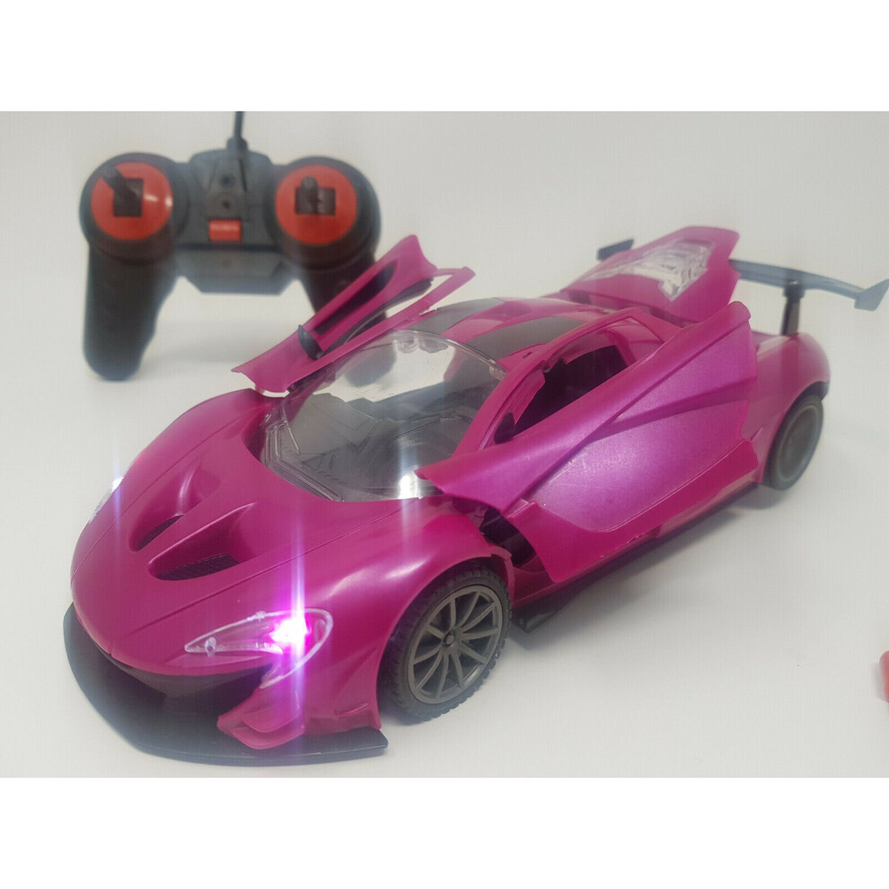 Pink Ferrari Batmobile Rc Car Radio Remote Control Car 1/18