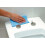 EUROSHOWERS (White) Middle D Shape Toilet Seat Soft Close Quick Release  360 x 449mm 8