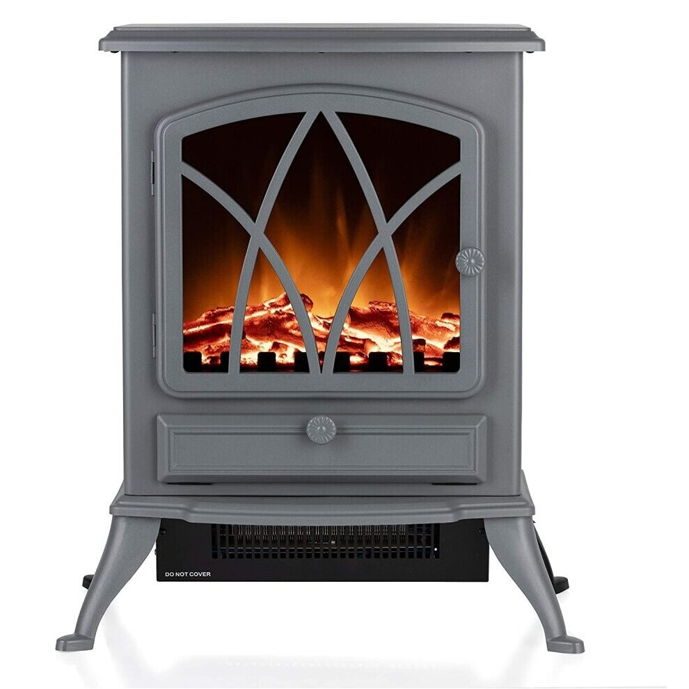 Warmlite WL46018G Grey 2KW Electric Fire Stove