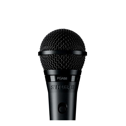 (Black, 3 Pin XLR) Shure PGA58 Cardioid Dynamic Vocal Microphone 1