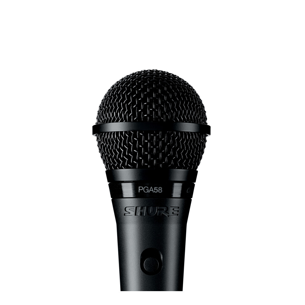 (Black, 3 Pin XLR) Shure PGA58 Cardioid Dynamic Vocal Microphone