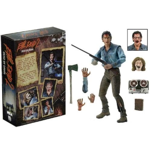 NECA Evil Dead 2 ULTIMATE Ash 7 inch Action Figure - Plush Soft Toy