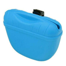 (Blue) Pet Dog Training Treat Bag Pouch With Belt Clip Feed Dog Food Snack Waist Pack