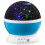 (Blue) Children Kid Bedoom Starry Rotating Star Moon Sky Night Rotation Projector Light 1