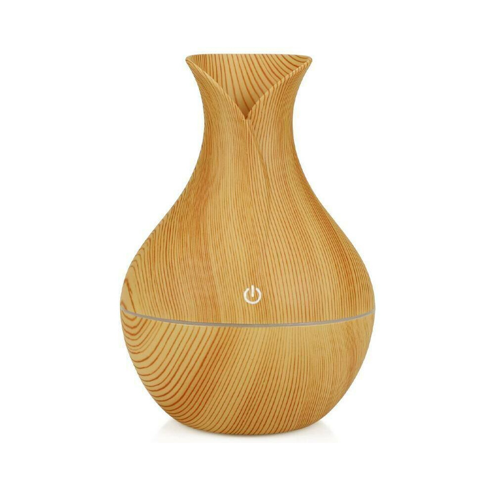 ( Wood Grain) 130Ml Electric Air Diffuser Aroma Oil Humidifier Night Up Home Difuser New Light/Grain