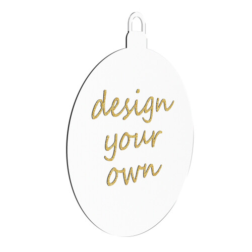 Blank Clear Christmas Baubles 2