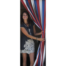 (Red/White/Blue) Heavy Duty Strip Blind/Fly Blind 80cm wide x 200cm drop